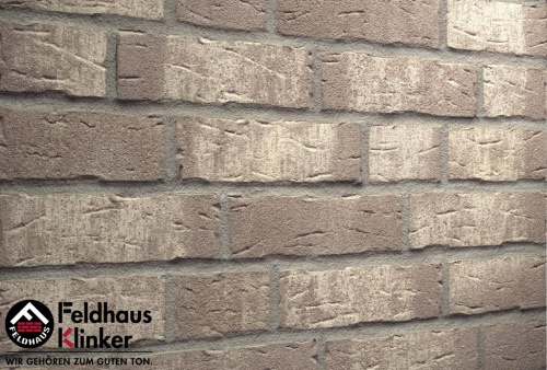 Фасадная плитка ручной формовки Feldhaus Klinker R682 sintra argo bianco, 240*71*14 мм