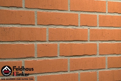 Фасадная плитка ручной формовки Feldhaus Klinker R731 vascu terracotta oxana, 240*71*14 мм